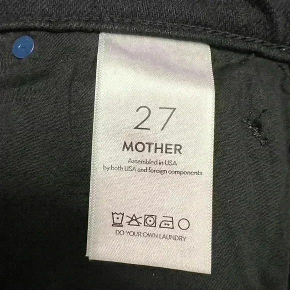 SNACKS! MOTHER candy stick denim maxi skirt in licorice Size 27 - Picture 13 of 15